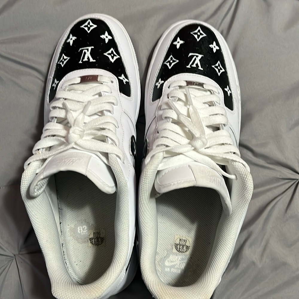 Nike Air Force with Louis Vuitton design